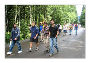 Auf dem bequemen zweistündigen Hinweg zum See